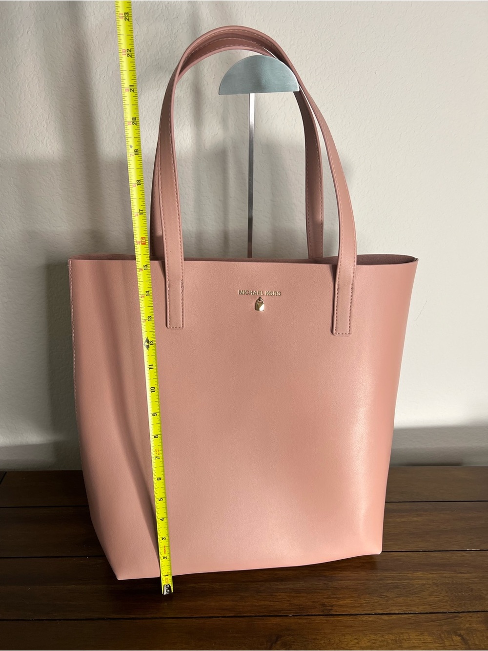 Michael Kors Blush Pink Leather Tote - Picture 4 of 5